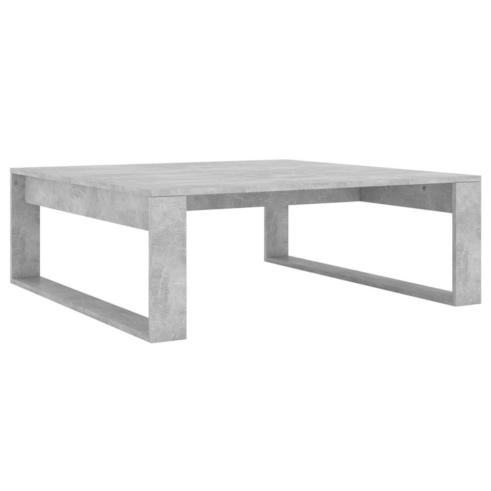 Vidaxl Konferenčný stolík betónovo-sivý 100x100x35 cm drevotrieska